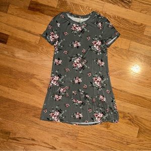 Floral Tee Shirt Dress